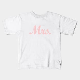 Mrs. Millennium Pink Kids T-Shirt